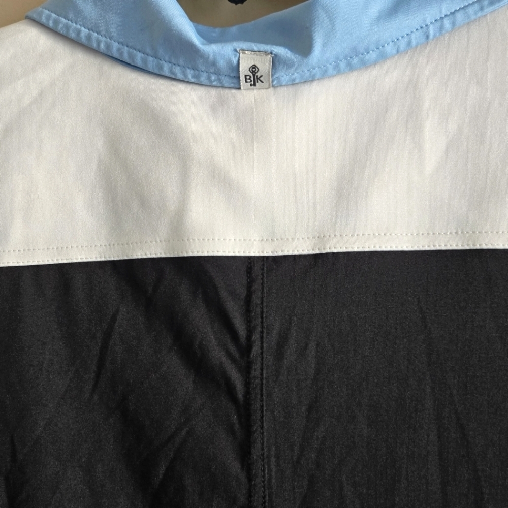 Belyn Key Women's Black and Blue Polo Shirt Short Skeeve Golf Top Size M - Picture 6 of 10